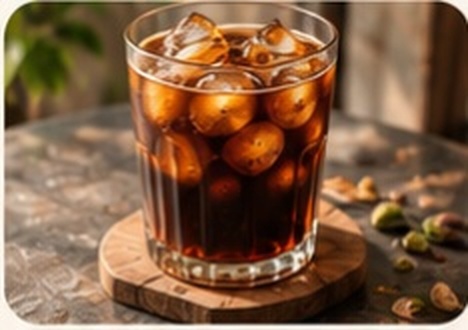 آیس آمریکانو در لیوان خنک